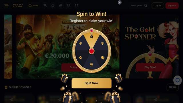 Goldwin casino screenshot